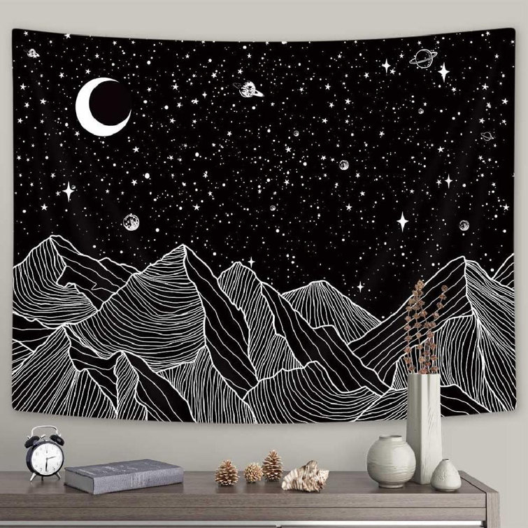 Black and best sale white aesthetic tapestry